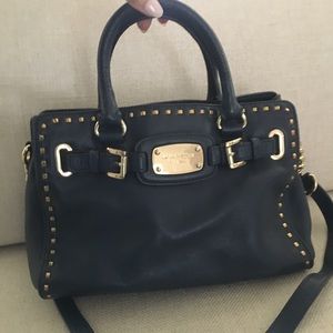 Navy Blue withGold Studs Michael Kors Purse